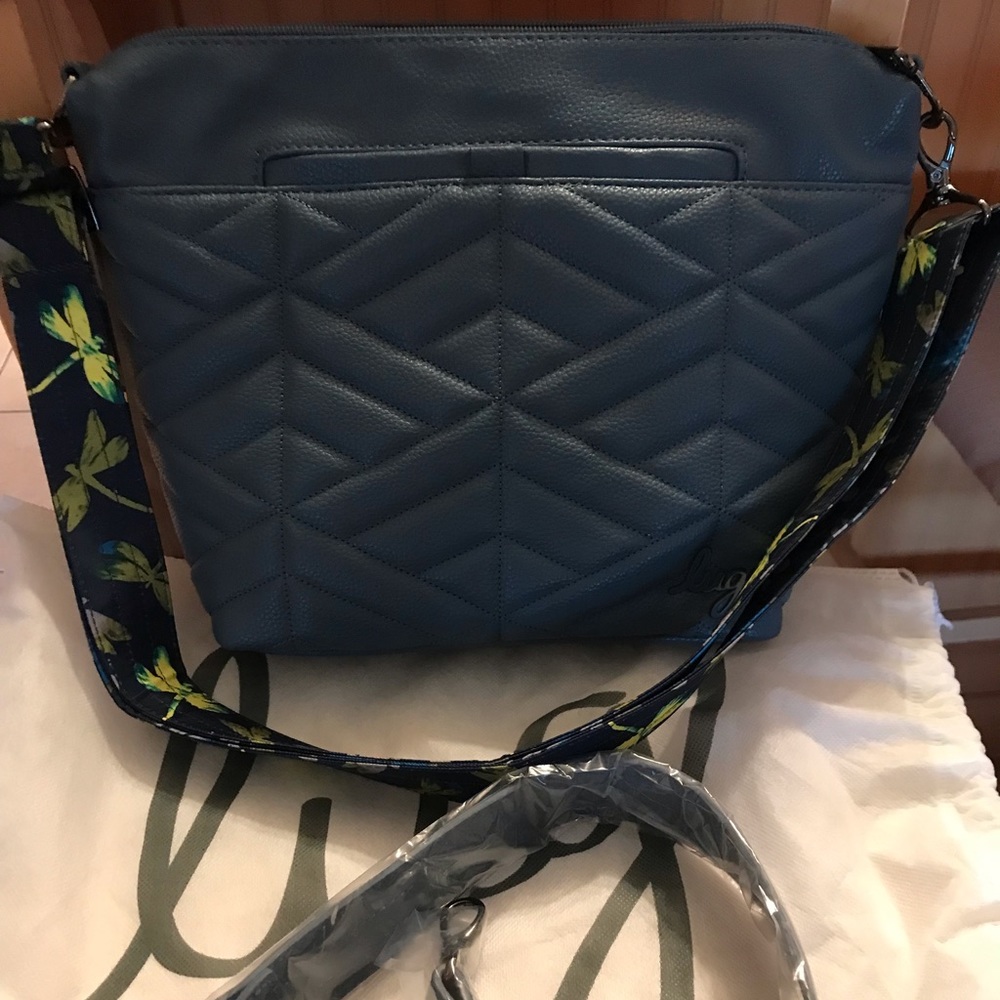 Lug Vegan Faux Leather Crossbody - Flare XL VL  New with storage bag
